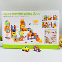 Thumbnail for pipeline rolling ball building blocks set for kids