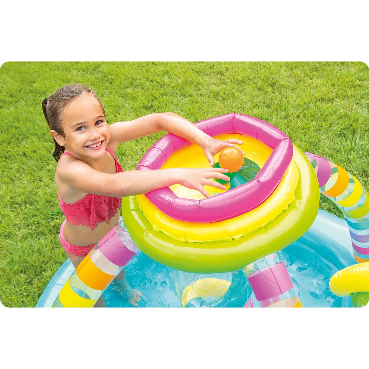 Intex  Rainbow Inflatable Playground Pool