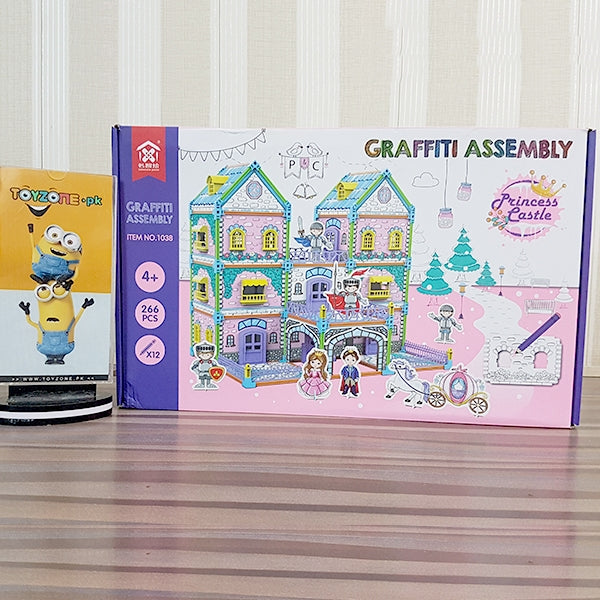 diy graffiti assembly princess castle