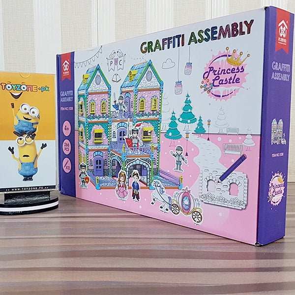 diy graffiti assembly princess castle