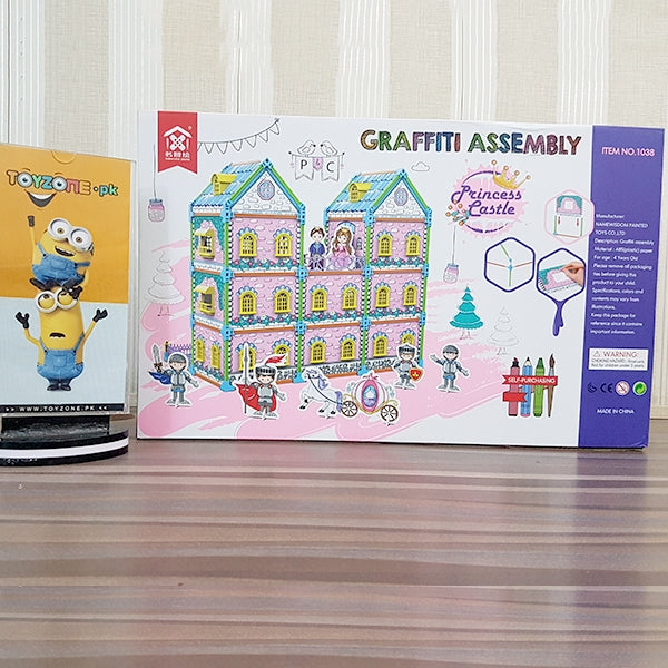 diy graffiti assembly princess castle