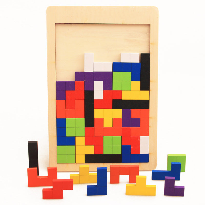 Colorful Wooden Tangram Puzzle