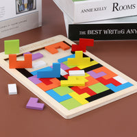 Thumbnail for Colorful Wooden Tangram Puzzle
