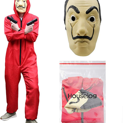 Money Heist Halloween Costumes with Mask