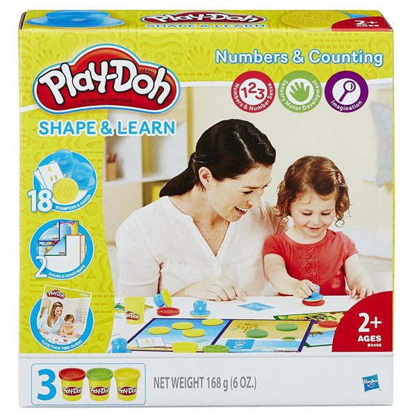 play doh shape and learn numbers and counting