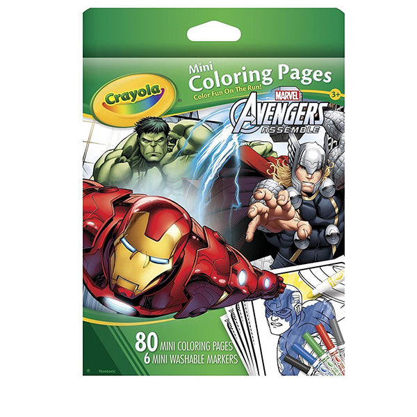Crayola Avengers Mini Coloring Pages