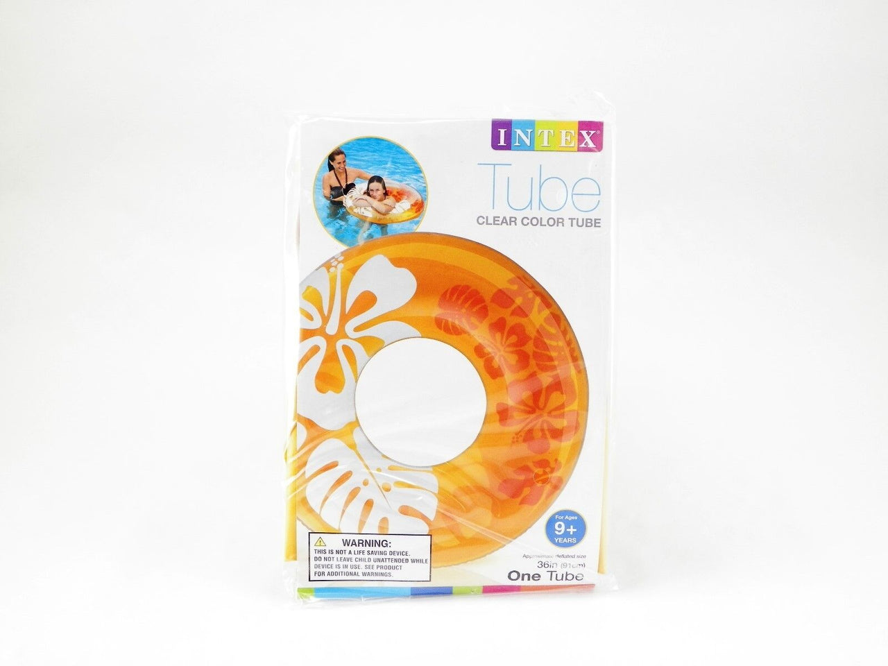 Intex Inflatable 36" Pool Tube Clear Color Water Ring