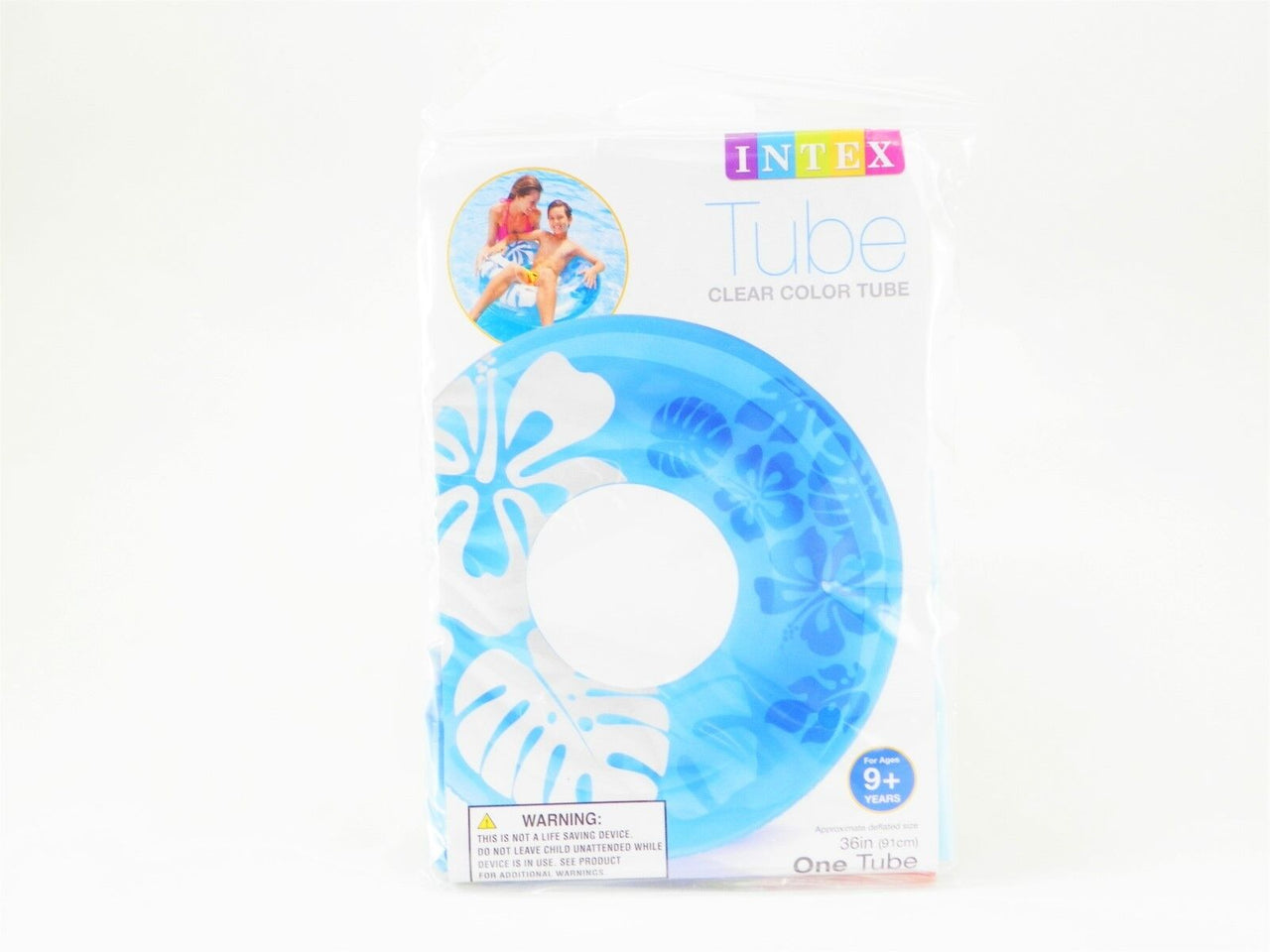 Intex Inflatable 36" Pool Tube Clear Color Water Ring