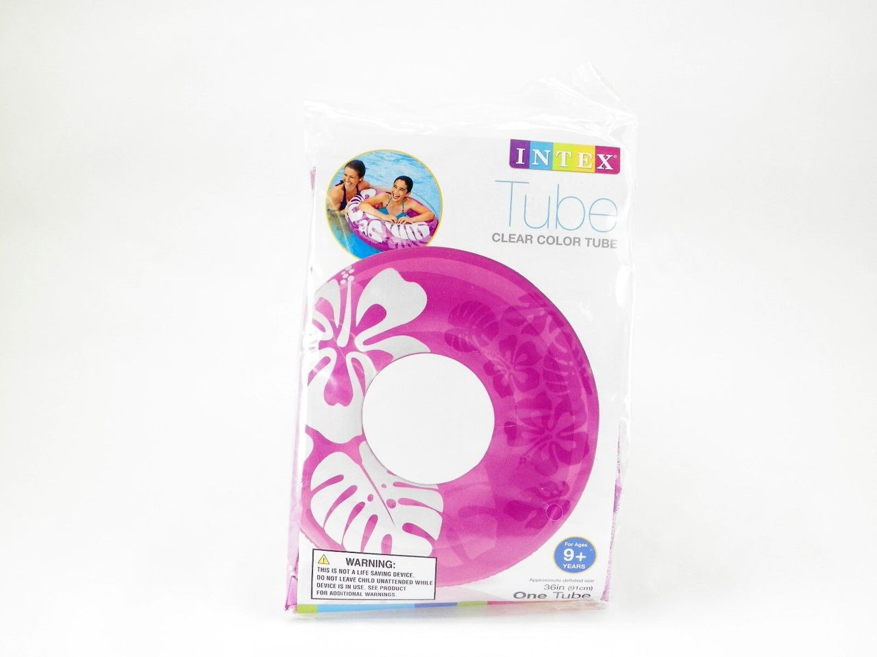 Intex Inflatable 36" Pool Tube Clear Color Water Ring