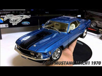 Thumbnail for Maisto 1:18 1970 Ford Mustang Mach- Blue