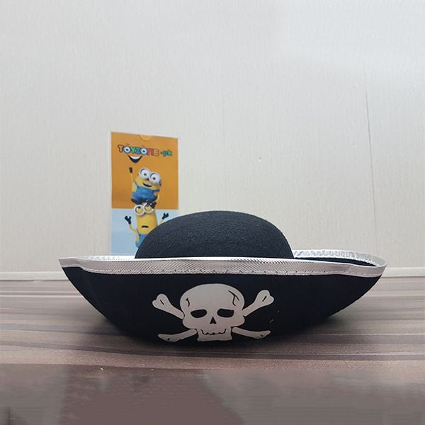 halloween pirate hat black white